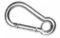 mini mousqueton acier inoxydable AISI 316 