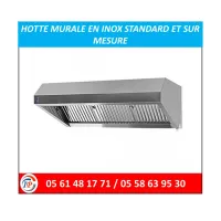  HOTTE MURALE  EN INOX STANDART ET SUR MESURE 