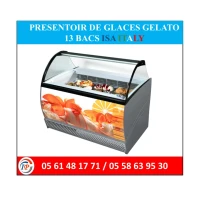 PRESENTOIR DE GLACES GELATO  13 BACS ISA ITALY 