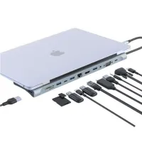 Station d'accueil XO HUB010 12 en 1 pour ordinateurs portables de type C