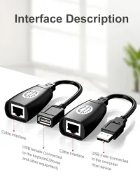 ADAPTATEUR USB VERS RJ45 - RJ45 VERS USB JUSQU'À 50M