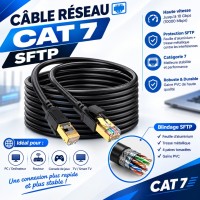 كابلات-ومحولات-cable-reseau-categorie-7-cat-sftp-5metres-شراقة-الجزائر