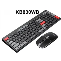 HAVIT COMBO CLAVIER SOURIS SANS FIL RECHARGEABLE 2.4/BT/ modele KB835WB/KB836WB/KB830WB