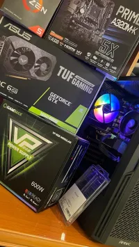 Unité Gaming R5 5500 , gtx 1660 S tuf gaming , A320M-K , 16GB  