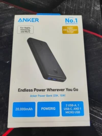 POWERBANK ORIGINALE ANKER 20000MAH 15W 2 USB TYPEC TYPE A 