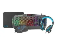 COMBO GAMING FURY THUNDERSTEAK 2.0 4 IN 1 CLAVIER+SOURIS+CASQUE+TAPIS