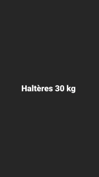 Haltères 