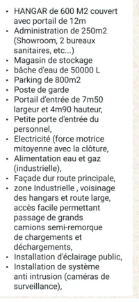 Location Hangar Boumerdès Hammedi