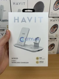 Chargeur HAVIT W3020 WIRELESS 3in1 15W ( compatible with 10w . 7.5w and 5w) 