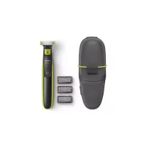 Tondeuse QP2520/65 One Blade +Trousse de transport , Rechargeable 45 MIN Noir / vert