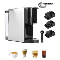 Cafetière Expresso Multi-Capsules 3En1 1450W 19 Bar unitron AC-513k Silver