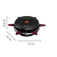 Raclette tefal 3en1,raclette/Grill/CREPES , 6 personnes,850w  RE12R810 Fabriqué en France thumbnail 3