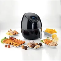 Friteuse à air numérique Kenwood KHealthyFry, 1,7 kg, 1500 W, noir/blanche,  HFP30