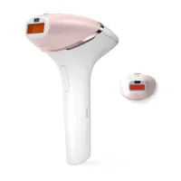 Epilateur semi définitif à lumière pulsée Philips Lumea Prestige BRI950 Rose et Blanc