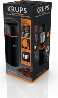 Krups Moulin à café électrique noir gx332810- 175W- 12 Tasses