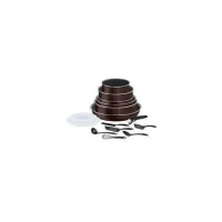 TEFAL ingenio essential Black Coffee pailleté Batterie de cuisine 15 pièces - l2389102