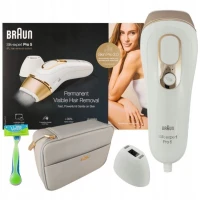 BRAUN ÉPILATEUR LUMIERE PULSÉE BRAUN - SILK EXPERT PRO 5 - PL5154 - IPL POUR FEMME - BLANC/DORÉ