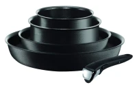 Tefal Ingenio Performance Batterie de Cuisine 5 Pièces Noire Basic L6549102 