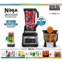 Blender NINJA 3en1-5 programmes-Bol 1,8L.-Cruche 2,1L- Tasse 700ml-1200W- BN800