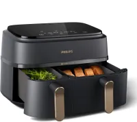 Friteuse sans huile PHILIPS NA352/00 AIRFRYER A DOUBLE PANIER - 9L (6L-3L)-2750w