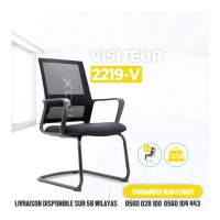 CHAISE VISITEUR - SALLE D'ATTENTE - ERGONOMIQUE - RH-2219-V