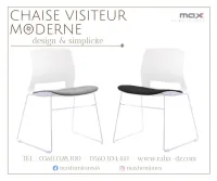 CHAISE VISITEUR - SALLE D'ATTENTE - RH-806-V