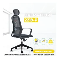 CHAISE OPÉRATEUR - MODERNE - ERGONOMIQUE - RH-2219-P