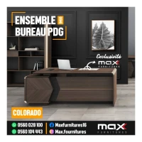 ENSEMBLE DE BUREAU PDG - VIP - IMPORTATION - COLORADO - 1,60M
