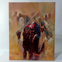 ديكورات-و-ترتيب-peinture-a-lhuile-dance-touareg-حيدرة-الجزائر