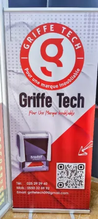 cachet et griffe panneau publicitaire 