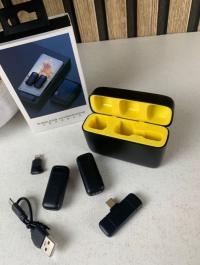 إكسسوارات-double-microphone-sans-fil-pour-iphone-et-android-avec-etui-de-charge-ميكروفون-إحترافي-مزدوج-البليدة-الجزائر
