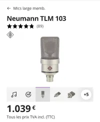 Micro statique neumann berlin TLM 103