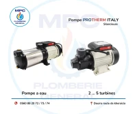 pompes à eau PROTHERM PLUS LEO ET CAPERI PEDROL VEZZOLI GROND FAR ESPA POMPE A3 PLUS