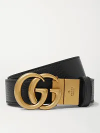  GUCCI CEINTURE Reversible Full-Grain Leather gold