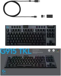 KEYBOARD LOGITECH G915 TKL LIGHTSPEED WIRELESS MECANIUE 