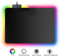 TAPIS DE SOURIS GAMING GMS-WT-5 LUMINEUX RGB 