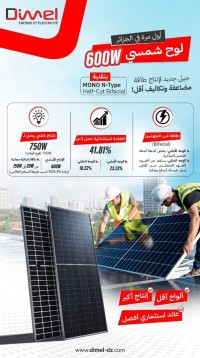 صناعة-و-تصنيع-ألواح-شمسية-600-واط-ذكية-تنتج-الطاقة-من-الجهتين-قوة-تصل-إلى-750-دار-البيضاء-الجزائر