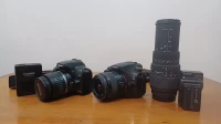 Sony Alpha 58 et Canon 1000D