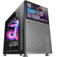 BOITIER MARS MC-LCD MINI TOWER CASE, Black