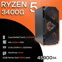AMD Ryzen 5 3400g / A520M/ 8gb 3200 / 128 SSD / 400w Build
