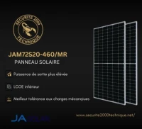 Panneau Solaire Monocristallin Demi-Cellule 460W MBB De JA Solar