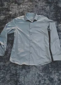 chemise ZARA gris clair taille L 