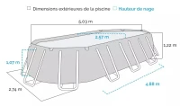 Piscine Ultra XTR 549 x 274 x 132 cm
