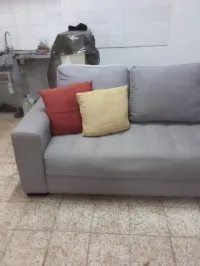 Salon IKEA gris forme L