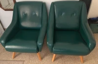 fauteuils vert anglais