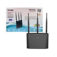 D-Link Modem Routeur Wi-Fi Dual Band Vdsl2+/Adsl2 Ac750 Dsl-2877Al Noir