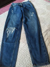Jean large fille