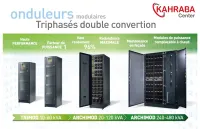 Onduleurs modulaires Triphasés Double Convertion UPS