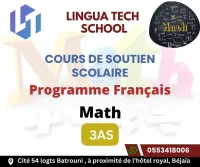 Cours de soutien scolaire math programme français 