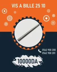 vis a bille 25 10 -1000 mm 
